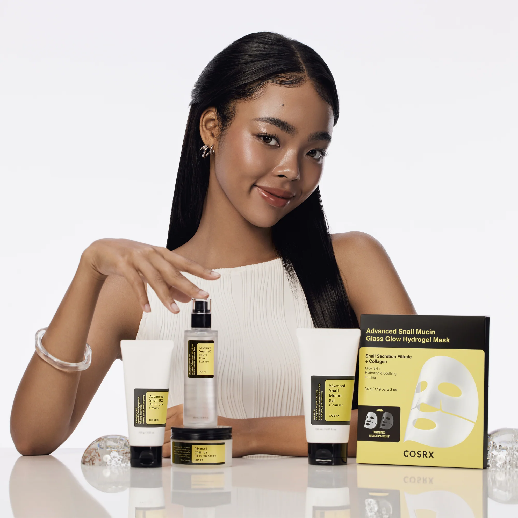 COSRX Advanced Snail Glass Glow Hydrogel Mask 1 Piece - Image 6