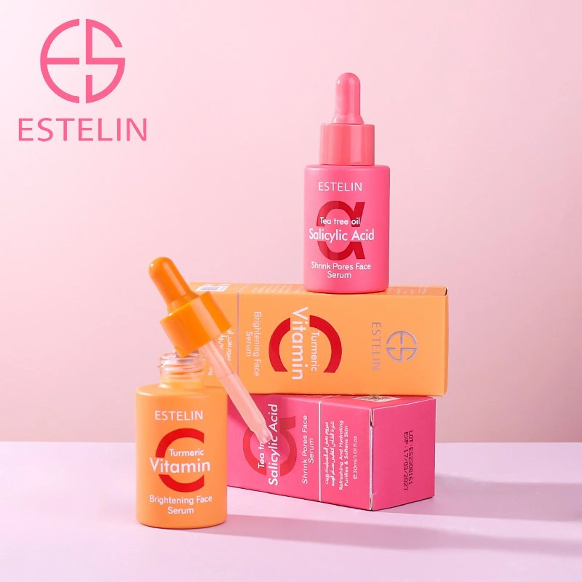 Estelin Vitamin C &Turmeric Brightening Face Serum 30ml - Image 3