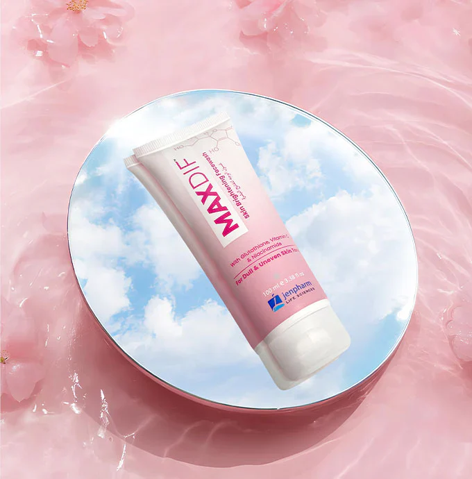 Jenpharm MAXdif Instant Brightening Face Wash Gel 100ml - Image 4