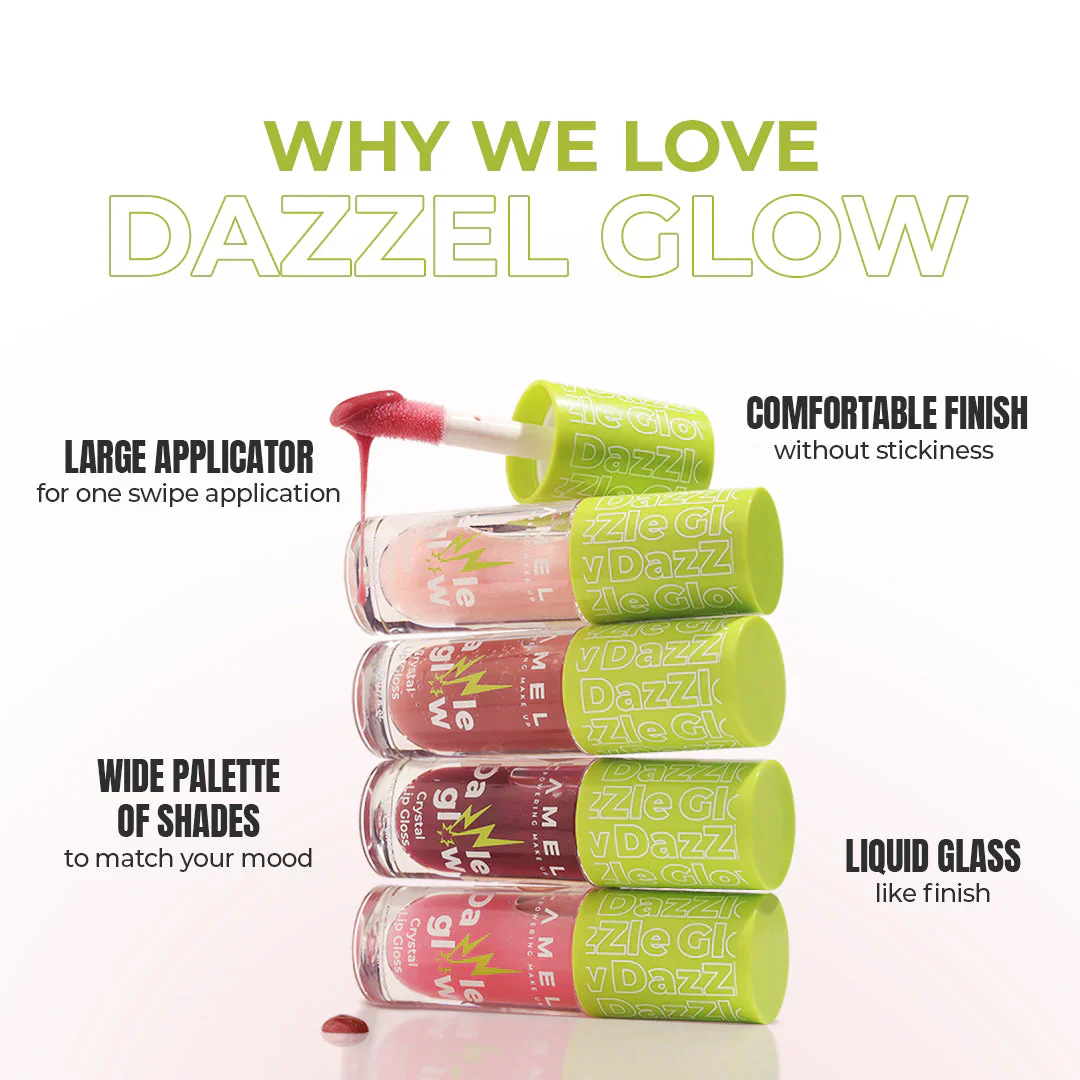 Lamel Dazzle Glow Crystal Lip Gloss 403 Fancy 5ml - Image 3