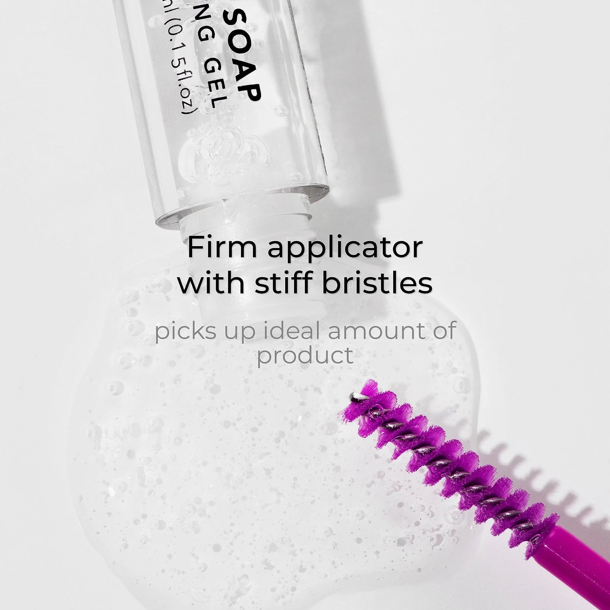 Lamel Liquid Brow Soap Eyebrow Fixing Gel 401 Transparent 4.5ml - Image 3