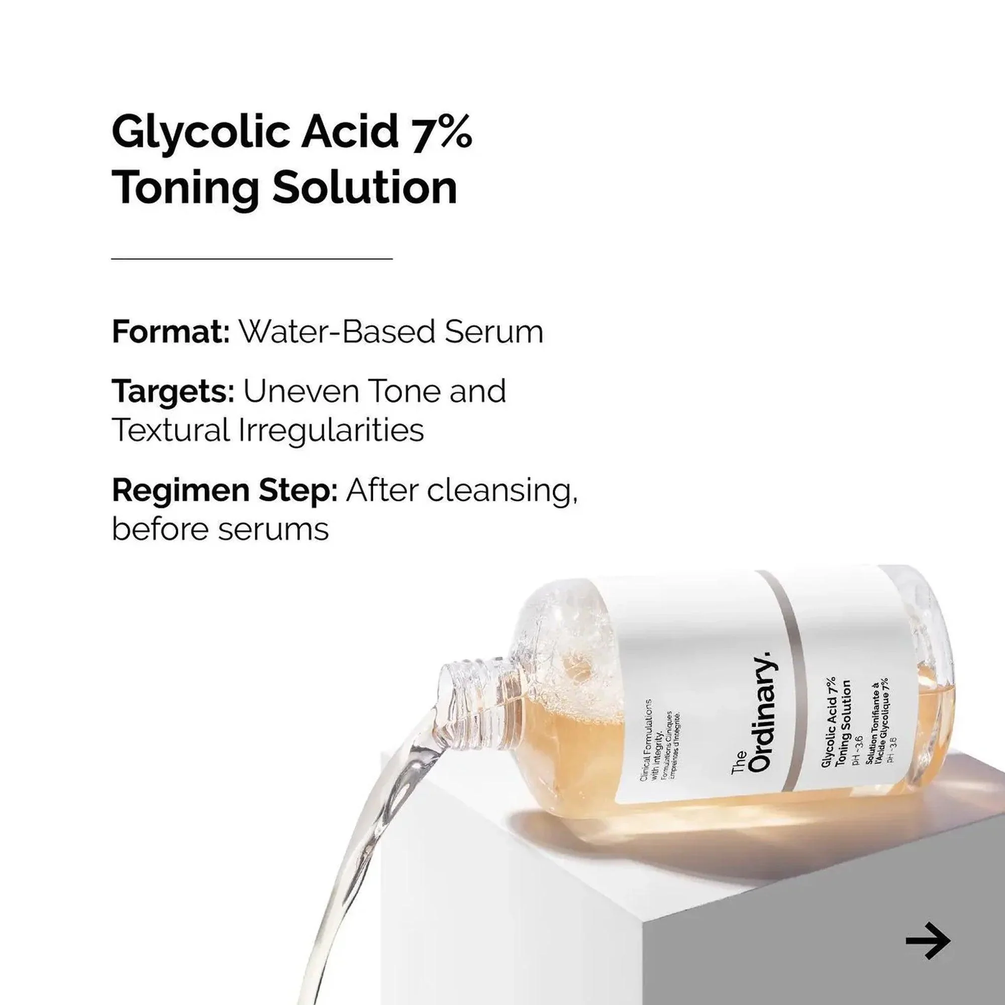 The Ordinary Glycolic Acid 7% Toning Solution 240ml - Image 3